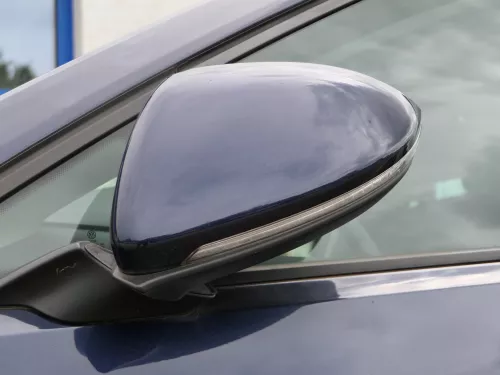 Golf 7 5G elektrischer Spiegel vorne links Außenspiegel blau LH5X + Glas Memory (185549)