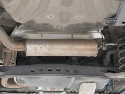 VW Golf 7 5G Auspuff hinten Endschalldämpfer Benziner MItteltopf Mittelschalldäm (185704)