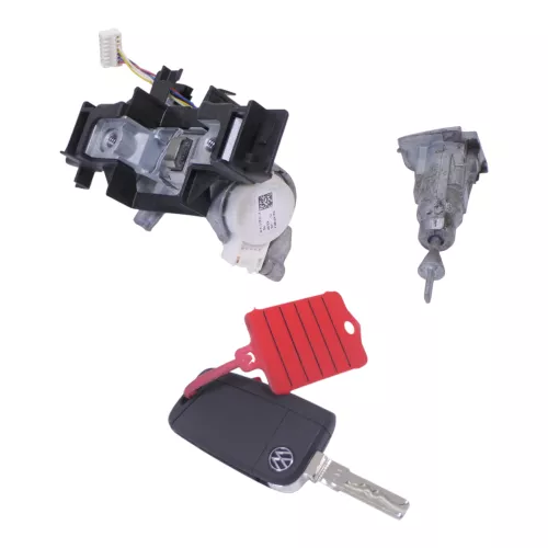 VW Golf 7 5G Schloßsystem 1x Türschloß mit 1x Schlüssel Schloß Zündschloß (185713)