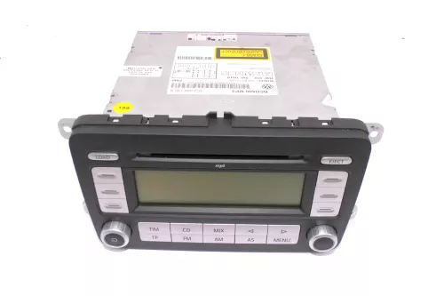 VW Golf 5 Radio CD Player Original RCD500 3C0035195B MP3 mit Code für Wechsler (110181)