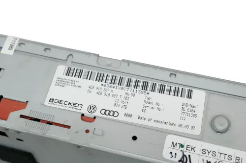 Audi Q7 4L A6 4F Navi Navirechner Steuereinheit 4E0910888PX  Bedienteil Rechner (115839)