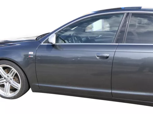 Audi A6 4F C6 Tür Türblatt vorne links Fahrertür grau LZ7S - ohne Anbauteile