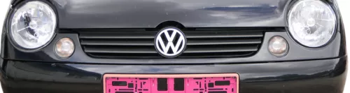 VW Lupo 6X Kühlergrill Grillleiste vorne Leiste schwarz L041 Grill + Blinker (185986)