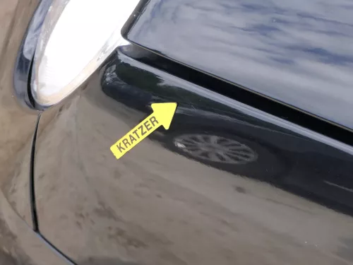 VW Lupo 6X Kotflügel vorne links schwarz L041 (185989)