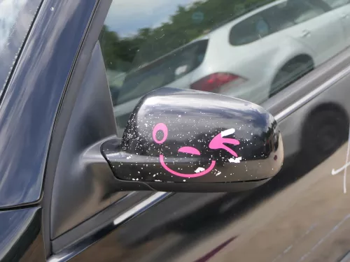 VW Lupo Arosa manueller Spiegel Außenspiegel links manuell schwarz L041