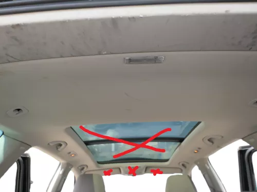 VW Golf 6 Variant AJ5 Himmel Dachhimmel Dach oben 1K9867501DC Panoramadach