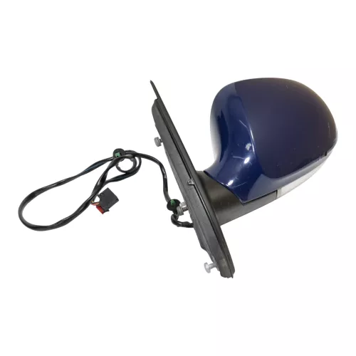 VW Passat 3C elektrischer Spiegel Außenspiegel links mit Glas Blinke blau LA5E (186191)