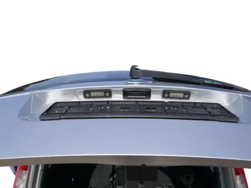 Skoda Roomster 5J Heckklappe hinten Kofferraumklappe mit Scheibe silber (186252)