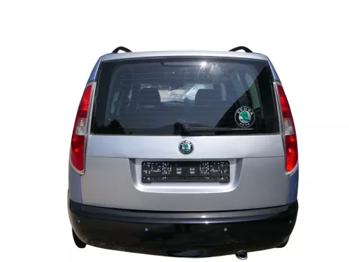 Skoda Roomster 5J Heckklappe hinten Kofferraumklappe mit Scheibe silber (186252)