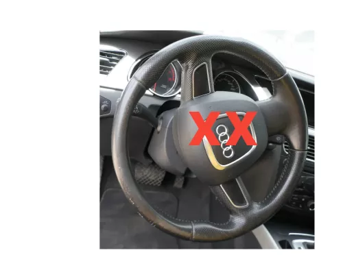 A3 8P A5 8T Lenkrad 3-Speichen 8R0419091E schwarz Lederlenkrad - Bilder