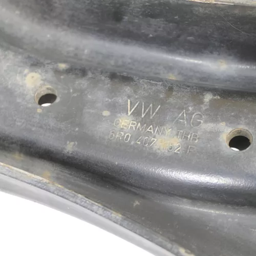 VW Polo 6R Querlenker vorne rechts Blech 6R0407152F ## (186262)
