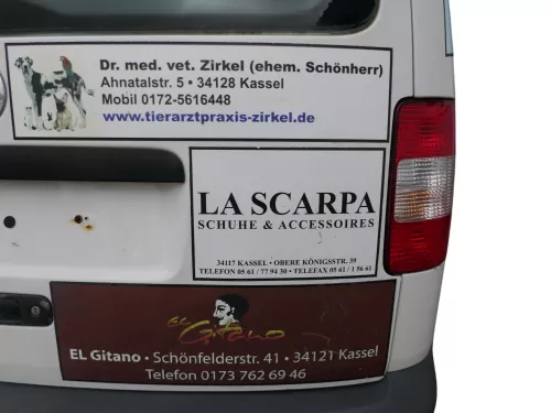 VW Caddy 2k Heckklappe mit Scheibe hinten weiß - LB9A OHNE Anbauteile (186494)