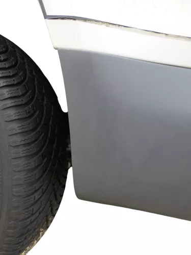 VW Caddy 2K Stoßstange hinten Heckstoßstange Stoßfänger grau graphit nicht lack (186497)