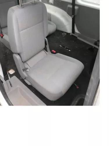 Caddy 3 2K Sitz Rücksitz hinten rechts 1.Sitzreihe grau (hinterm Beifahrersitz)