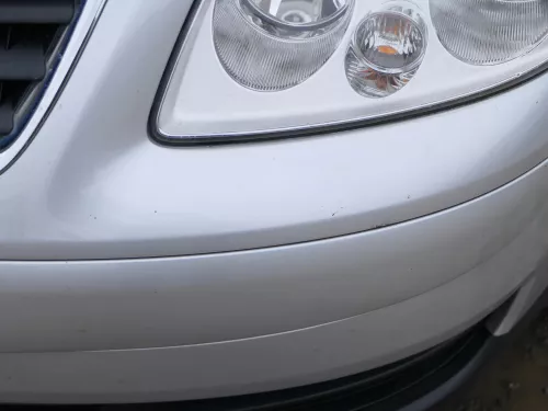 VW Touran 1T Stoßstange vorne Frontstoßstange Stoßfänger silber LA7W (186545)