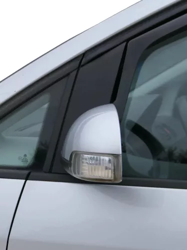 VW Touran 1T elektrischer Spiegel Außenspiegel beheizt links silber LA7W (186552)