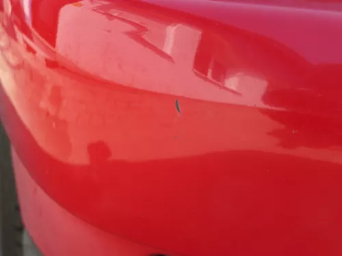 VW Polo 6N Stoßstange vorne 2-geteilte Frontstoßstange rot LP3G Stoßfänger +Nebe (186578)