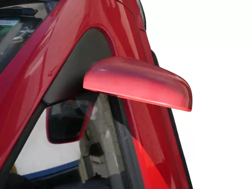 VW Polo 6N elektrisch elektrischer Spiegel Außenspiegel rechts rot LP3G (186583)