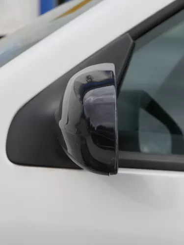 VW Golf 4 Bora manueller Spiegel vorne links Außenspiegel schwarz (186643)