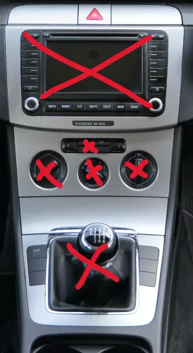 Passat 3C Verkleidung Abdeckung Dekor silber-metallic 46u Blende Aschenbecher (186687)