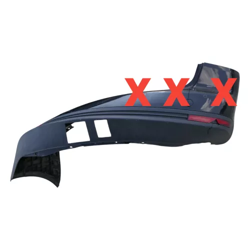 Passat 3C Kombi NUR Spoiler Stoßstange hinten Heckstoßstange schwarz Benziner (186778)