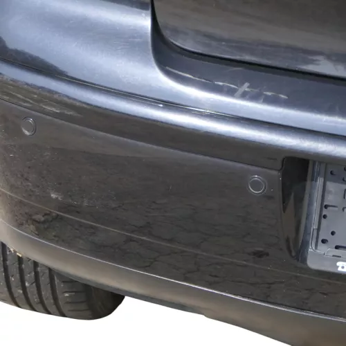VW Polo 9N 9N3 Stoßstange Heckstoßstange hinten schwarz LC9Z     PDC (186795)