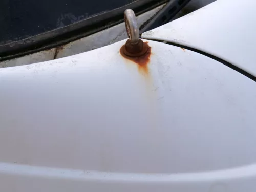 VW T4 kurze Version Kotflügel vorne rechts weiß R902 7D0821104B (186812)