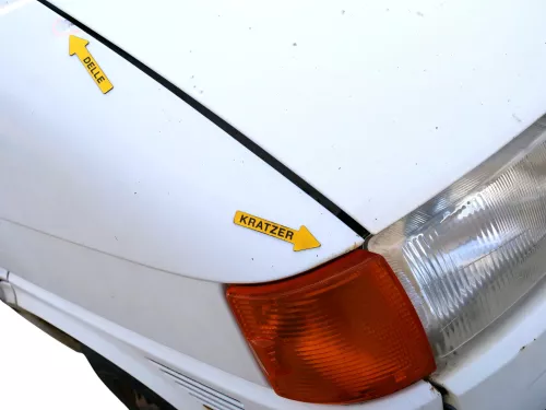 VW T4 kurze Version Kotflügel vorne rechts weiß R902 7D0821104B (186812)