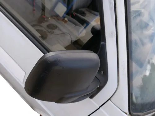 VW T4 mechanisch Spiegel Außenspiegel rechts Glas schwarz 701857508 origi matt (186813)