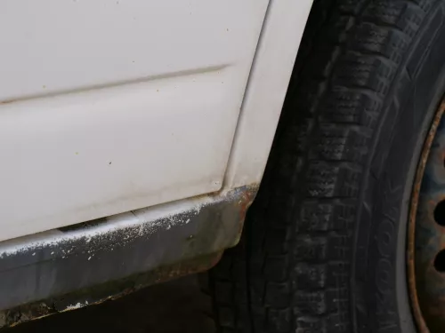 VW T4 Tür vorne rechts weiß R902 Beifahrertür Caravelle 7D0831056C ohneAnbauteil (186814)