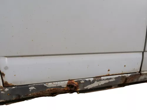 T4 Tür vorne links Fahrertür Caravelle Multiavan -ohne Anbauteile -  weiß R902 (186816)