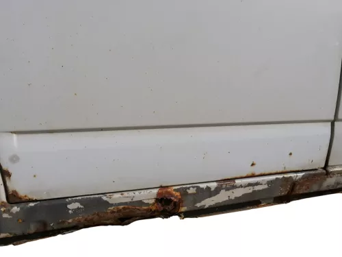 T4 Tür vorne links Fahrertür Caravelle Multiavan -ohne Anbauteile -  weiß R902 (186816)