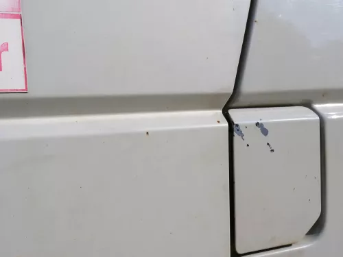 T4 Tür vorne links Fahrertür Caravelle Multiavan -ohne Anbauteile -  weiß R902 (186816)