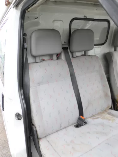 VW T4 Sitz vorne rechts 2er Doppel Beifahrersitz Doppelsitzbank grau mit Konsole (186877)