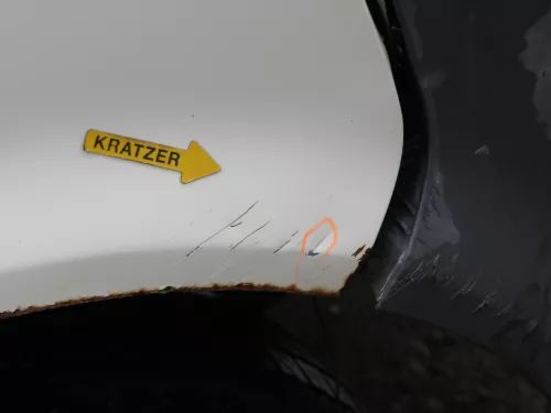 VW T5 7E 2 Facelift Kotflügel vorne rechts weiß R902 7H0821102E (186890)