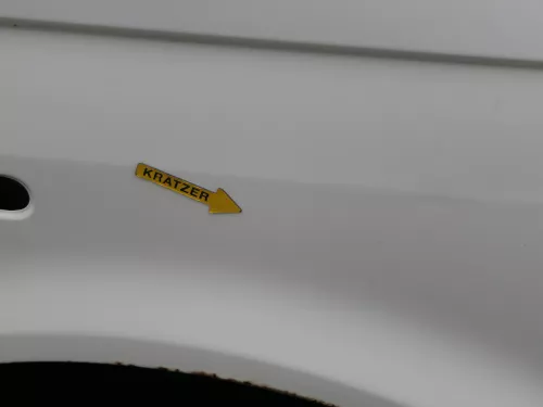 VW T5 7E 2 Facelift Kotflügel vorne rechts weiß R902 7H0821102E (186890)