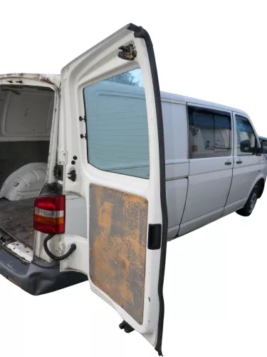 VW T5 Facelift T6 Flügeltür Klappe hinten rechts weiß R902 mit Scheibe (186898)