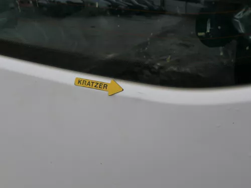 VW T5 Facelift T6 Flügeltür Klappe hinten rechts weiß R902 mit Scheibe (186898)