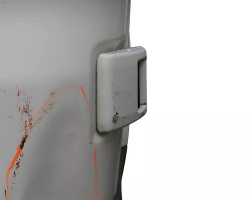 1x VW T% Scharniere für Tür für Flügeltür rechts hinten unten weiß