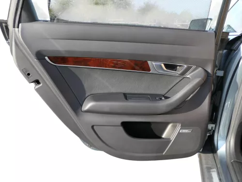 1x A6 4F Türverkleidung Verkleidung Tür hinten links schwarz Leder - Bose Rollo (187028)