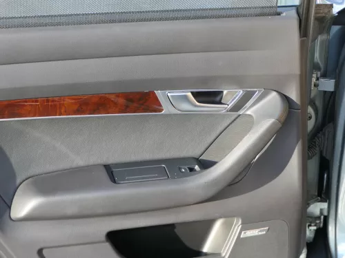 1x A6 4F Türverkleidung Verkleidung Tür hinten links schwarz Leder - Bose Rollo (187028)