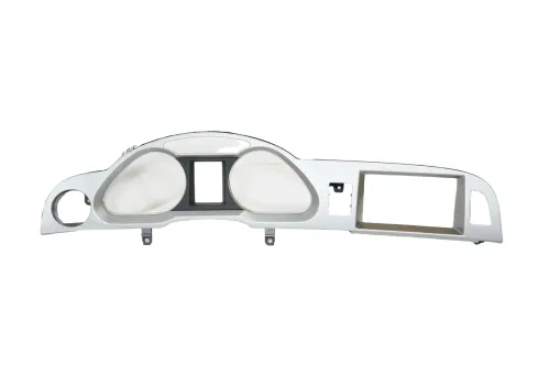A6 4F Tacho Tachometer Abdeckung Verkleidung silber flex metallic R66 Blende (187038)
