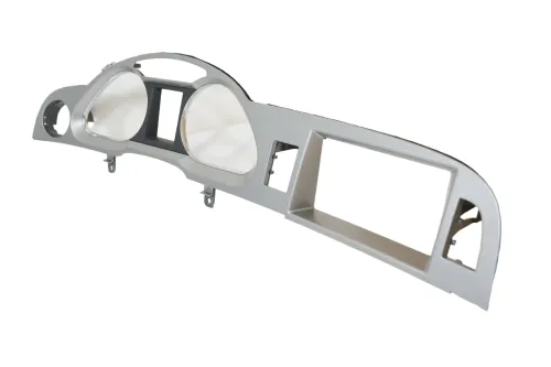 A6 4F Tacho Tachometer Abdeckung Verkleidung silber flex metallic R66 Blende (187038)