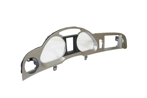 A6 4F Tacho Tachometer Abdeckung Verkleidung silber flex metallic R66 Blende (187038)