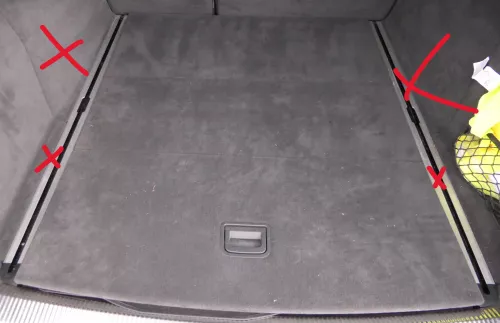 Audi A6 4F Kombi Avant Verkleidung Abdeckung Kofferraum Teppich Boden schwarz (114390)