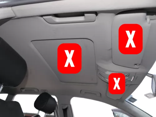 Audi A6 4F Avant Himmel Innenraum Decke Dachhimmel Dach oben silber Schiebedach (187054)