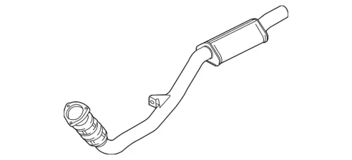 A6 4F Hosenrohr Abgasrohr Flexrohr Vorschalldämpfer 4F0253301L recht Auspuff BVJ