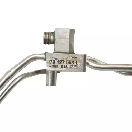 Audi A6 4F Kraftstoffverteiler + Leitungen Rohre 4,2 FSI BVJ (187176)