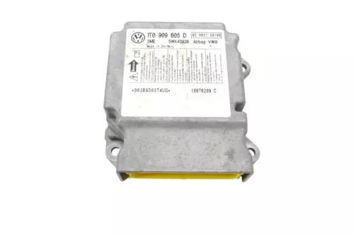 VW Touran Steuergerät Airbag Airbagsteuergerät 1T0909605D 004 1T0909605D 01F