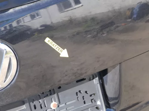 VW Touran Heckklappe Kofferraumklappe hinten schwarz metallic LC9X + Scheibe (187193)